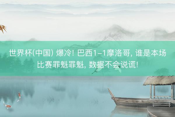 世界杯(中国) 爆冷! 巴西1-1摩洛哥， 谁是本场比赛罪魁罪魁， 数据不会说谎!